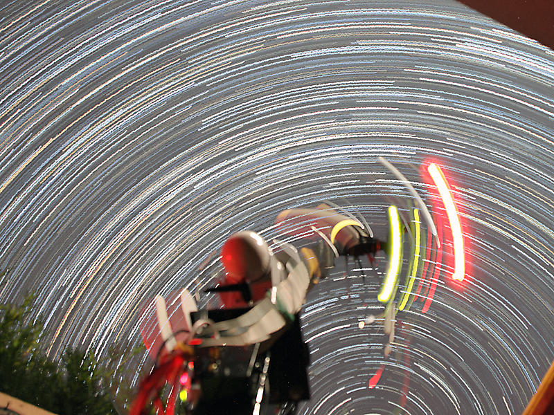 2010-08-31 Star Trails with Telescope