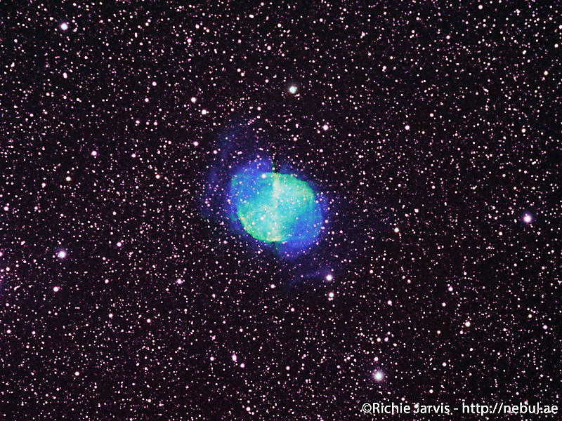 2016-07-08 - Messier 27 - Dumbell Nebula in Hubble Pallette