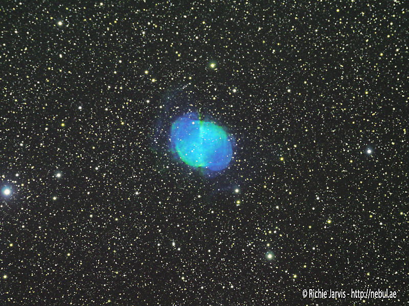 2016-07-14 - Messier 27 in Hubble Palette