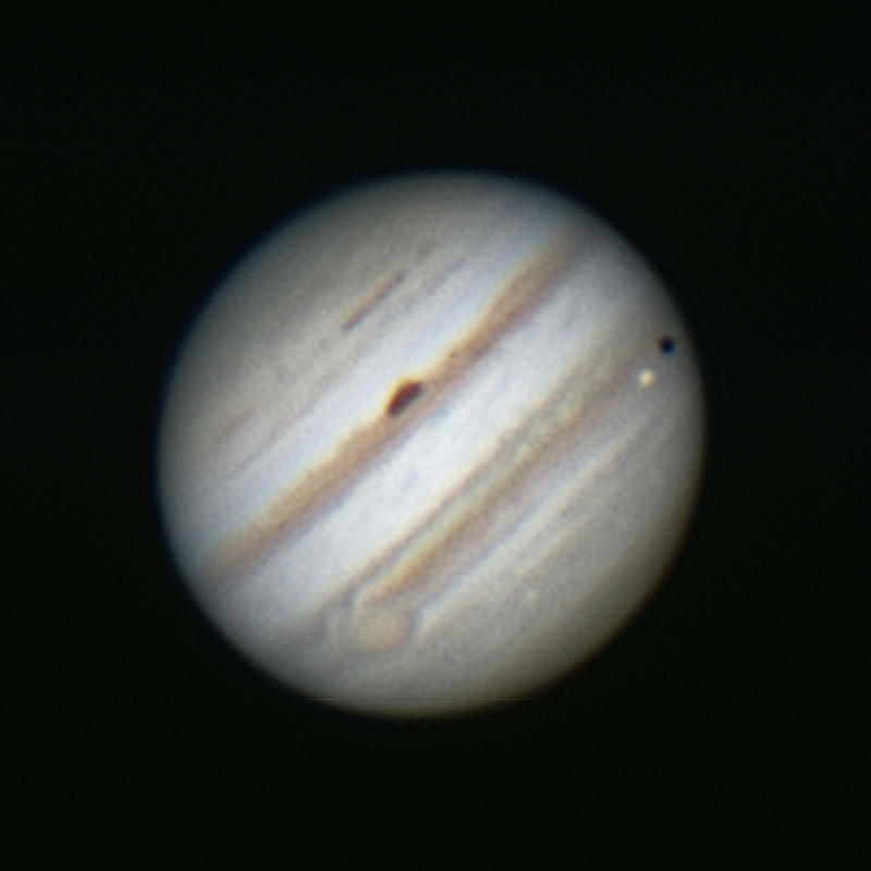 2011-10-22 - Jupiter and Io in shadow transit