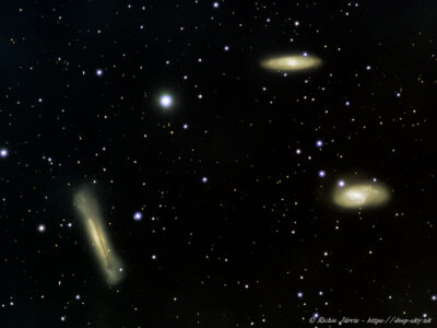 March 2010 – The Leo TripletMessier 65, 66 & NGC3628 in Leo