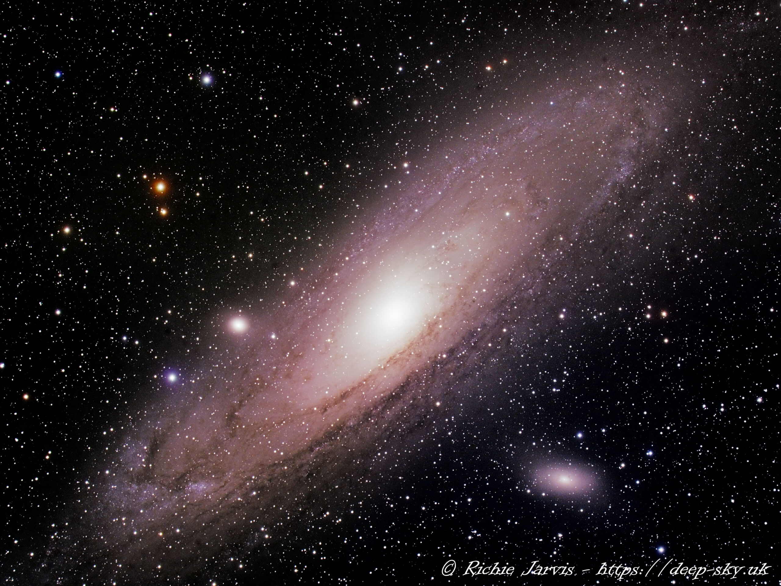 Andromeda GalaxyMessier 31 - 4 Pane Mosaic