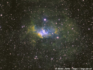 Bubble Nebula in Hubble Palette