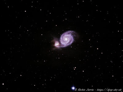 Whirlpool GalaxyTaken with a 4.5" telescope & CCD