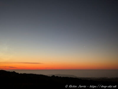Sunrise over HastingsPhotobombed by the ISS